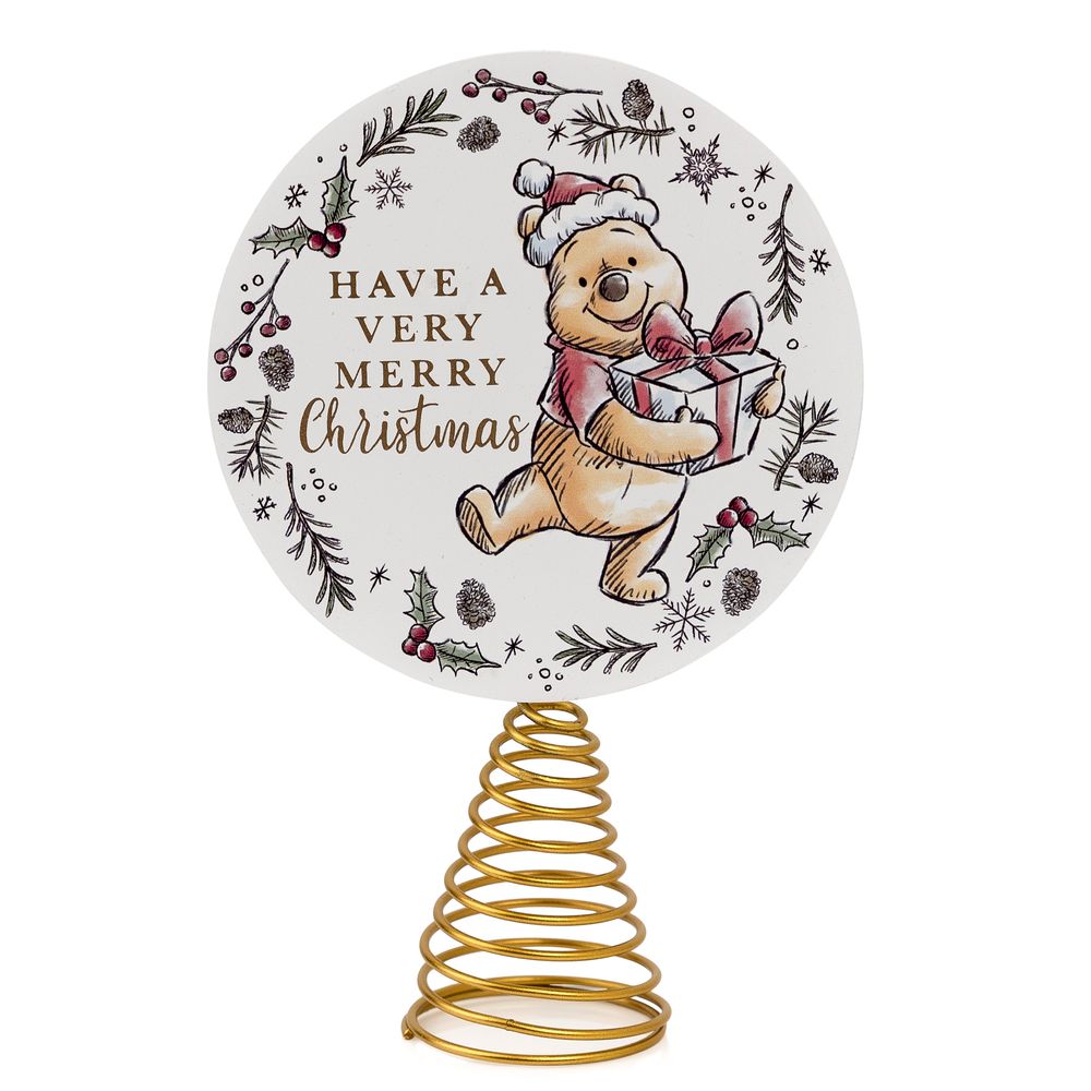 Winnie Disney "Have a Very Merry Christmas" Κορυφή Χριστουγεννιάτικου Δέντρου!