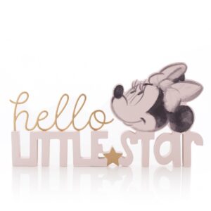 Disney Minnie Hello Little Star Ξύλινο Διακοσμητικό, Ροζ